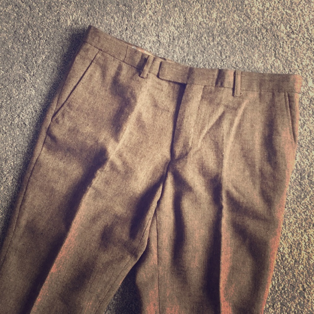 brown wool dress pants • edge NY